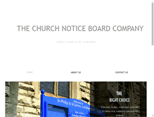 Tablet Screenshot of churchnoticeboards.co.uk